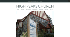 Desktop Screenshot of highpeakschurch.org