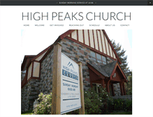 Tablet Screenshot of highpeakschurch.org